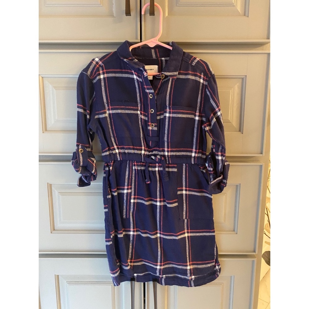 3/4 Sleeve Plaid Dress